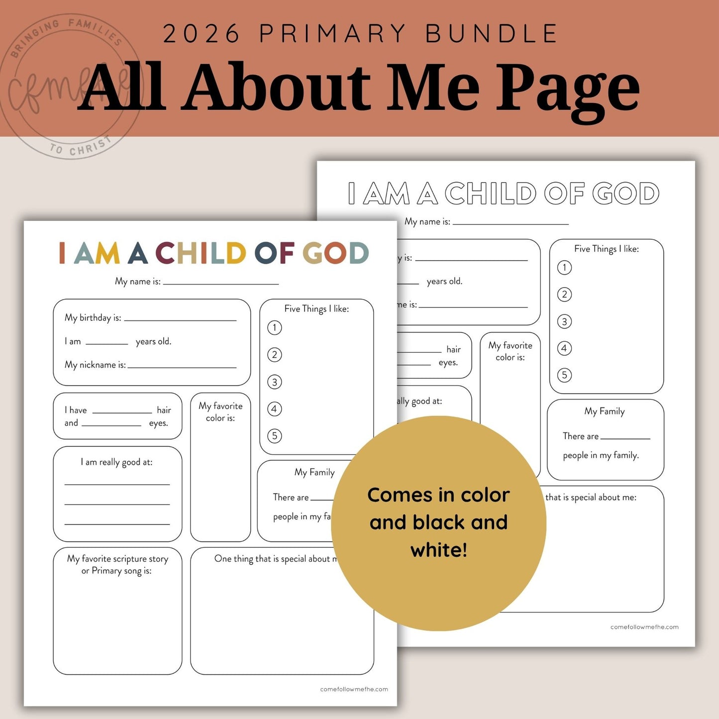 Old Testament 2026 Complete Primary Bundle + Bulletin Board