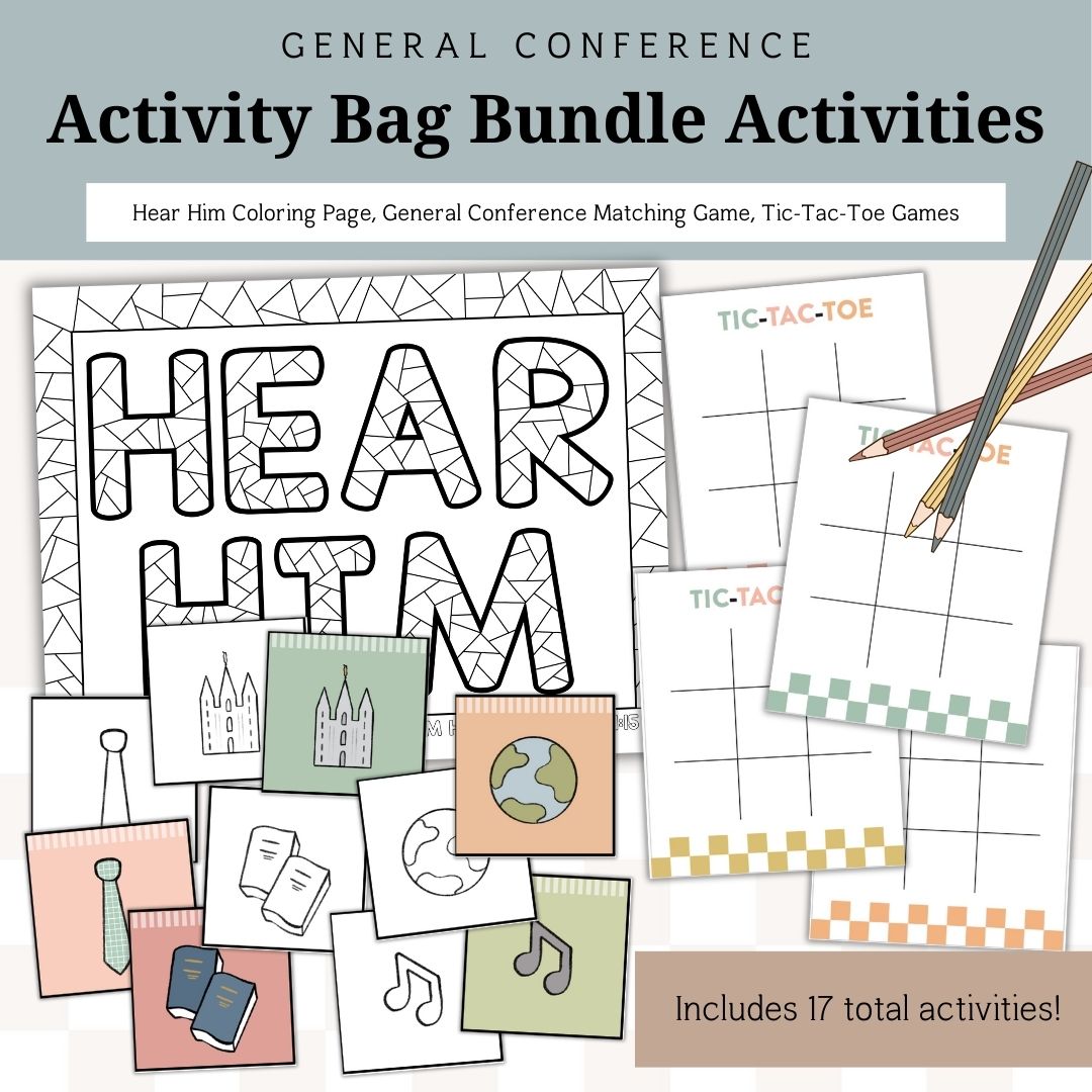 General Conference Activity Bag Bundle for Kids | October 2025 | Family Bundle