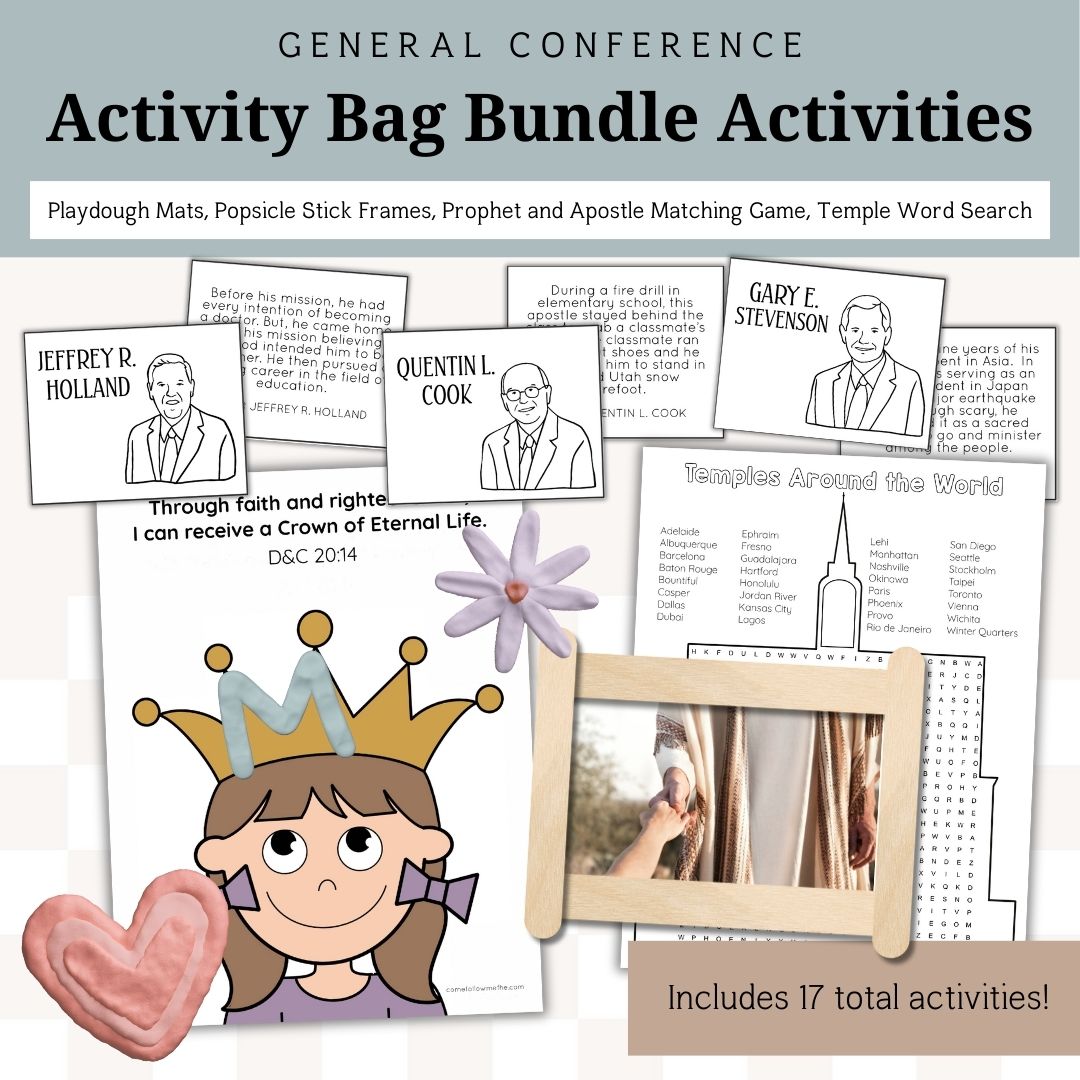General Conference Activity Bag Bundle for Kids | October 2025 | Family Bundle