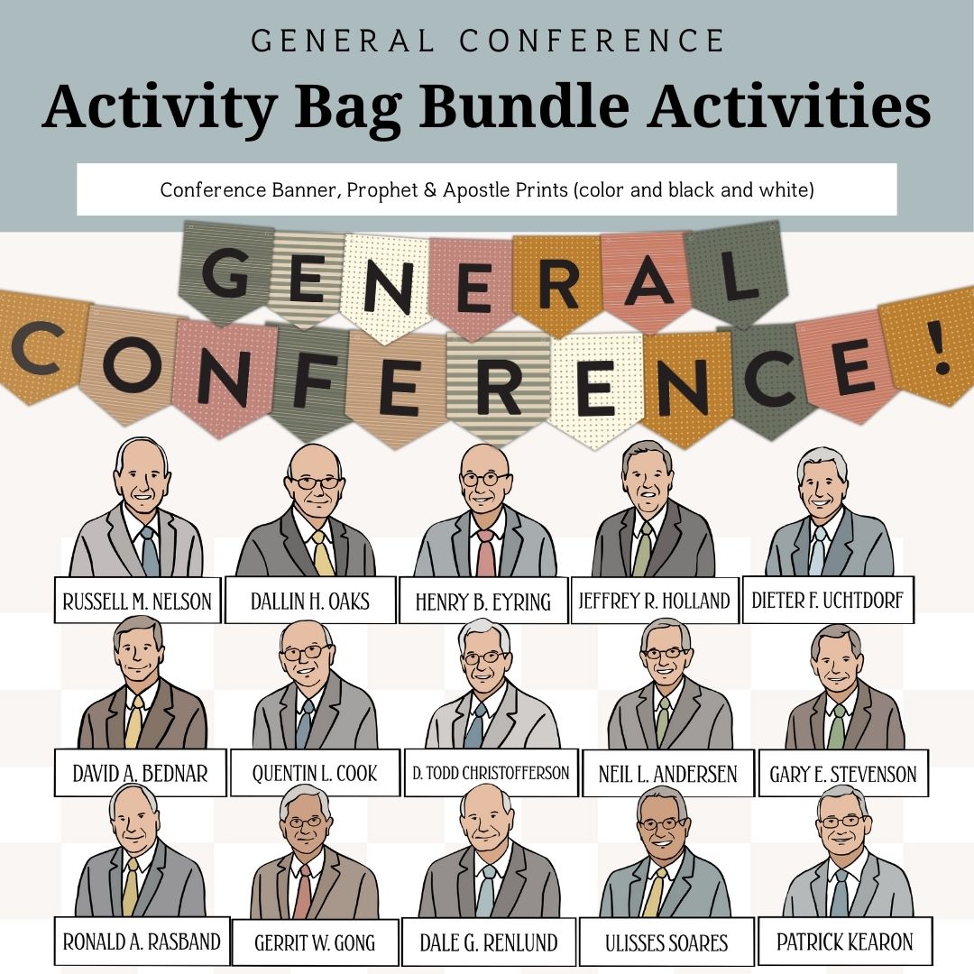General Conference Activity Bag Bundle for Kids | October 2025 | Family Bundle