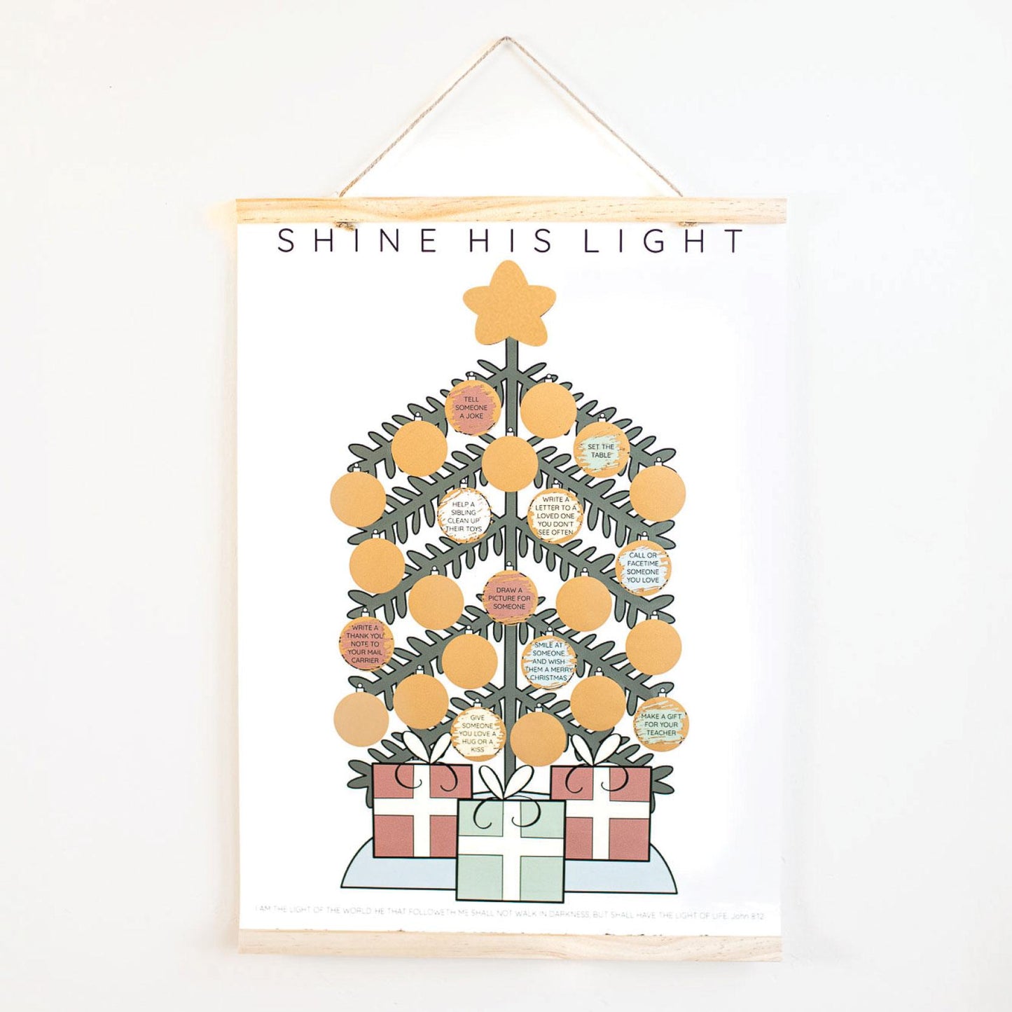 Christmas Service Countdown: Scratch-off Advent Poster