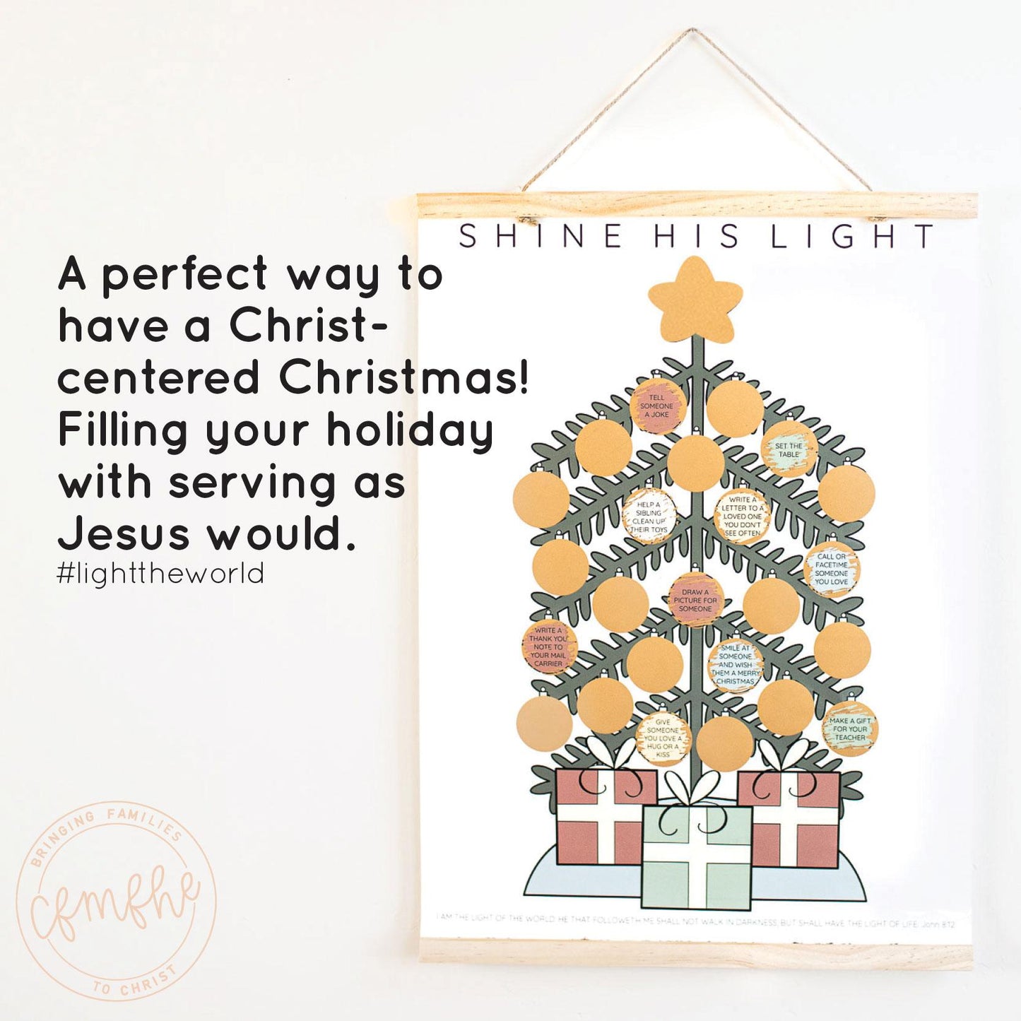 Christmas Service Countdown: Scratch-off Advent Poster