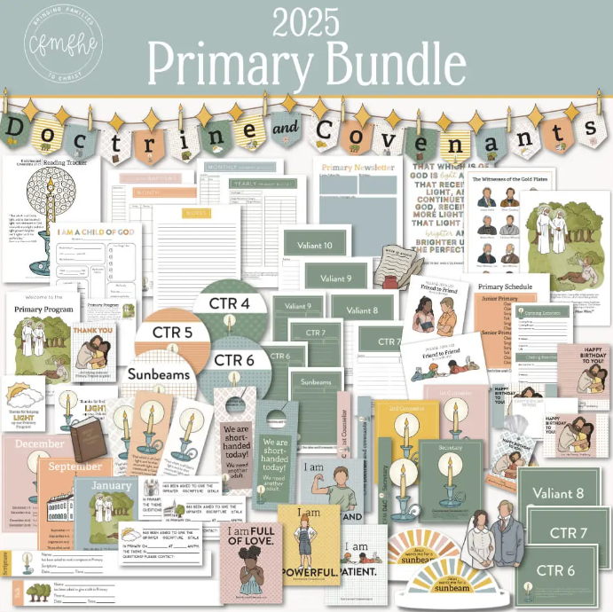 Doctrine and Covenants 2025 Complete Primary Bundle + Bulletin Board