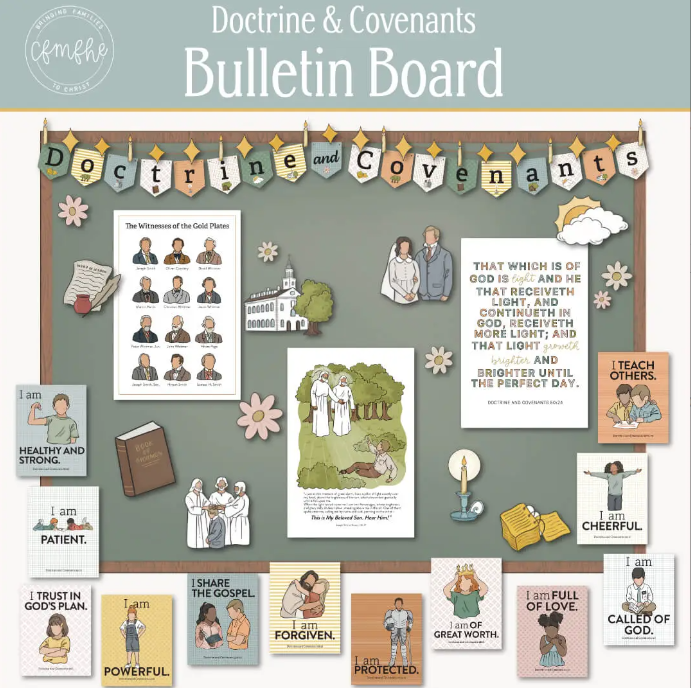 Doctrine and Covenants 2025 Primary Bulletin Board Prints