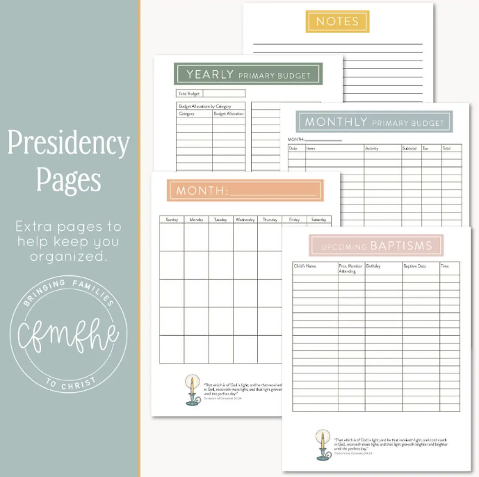 Doctrine and Covenants 2025 Complete Primary Bundle + Bulletin Board