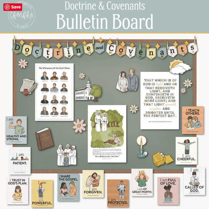 Doctrine and Covenants 2025 Complete Primary Bundle + Bulletin Board