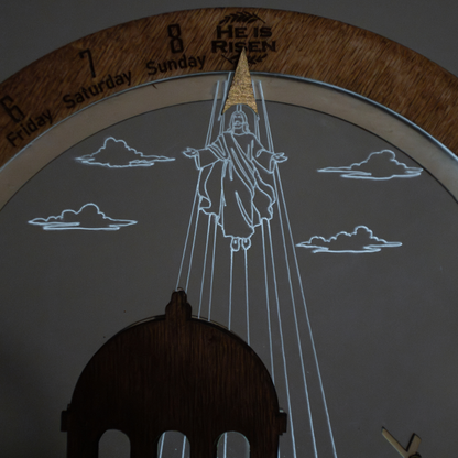 Easter Creche Countdown | Light-Up and Music Display - Tiny 3D Temples