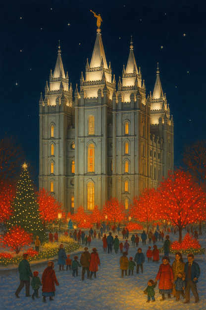 Christmas Time in Salt Lake City | Diamond Painting