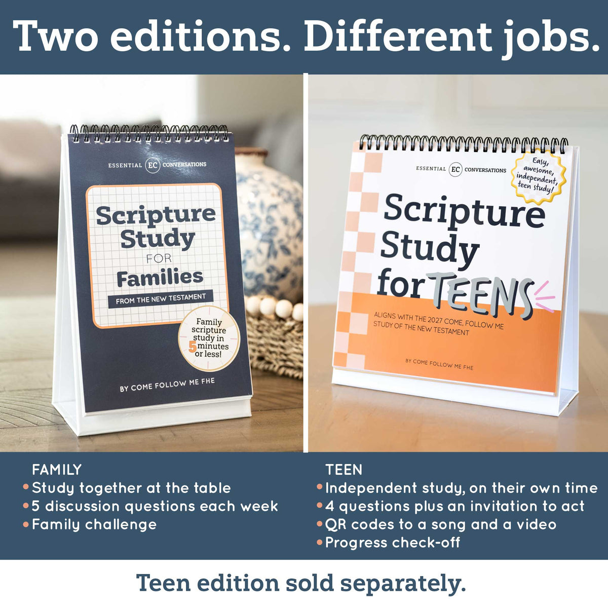 Essential Conversations Flipbook for Families from the New Testament 2027 | Aligned with Come, Follow Me