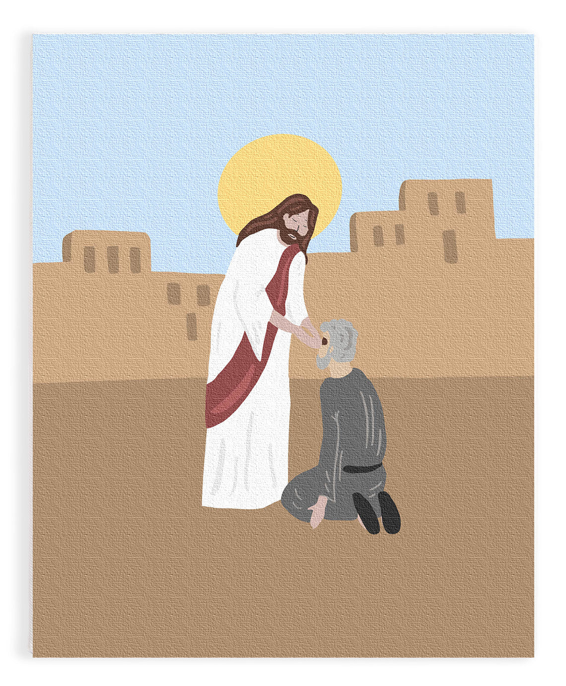 Healing The Blind | Paint by Number Kit for Kids