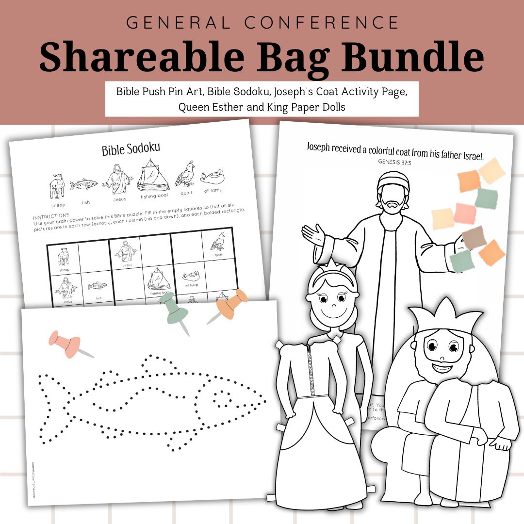 General Conference Activity Bag Bundle | October 2026 | Shareable Bundle for Primary Use