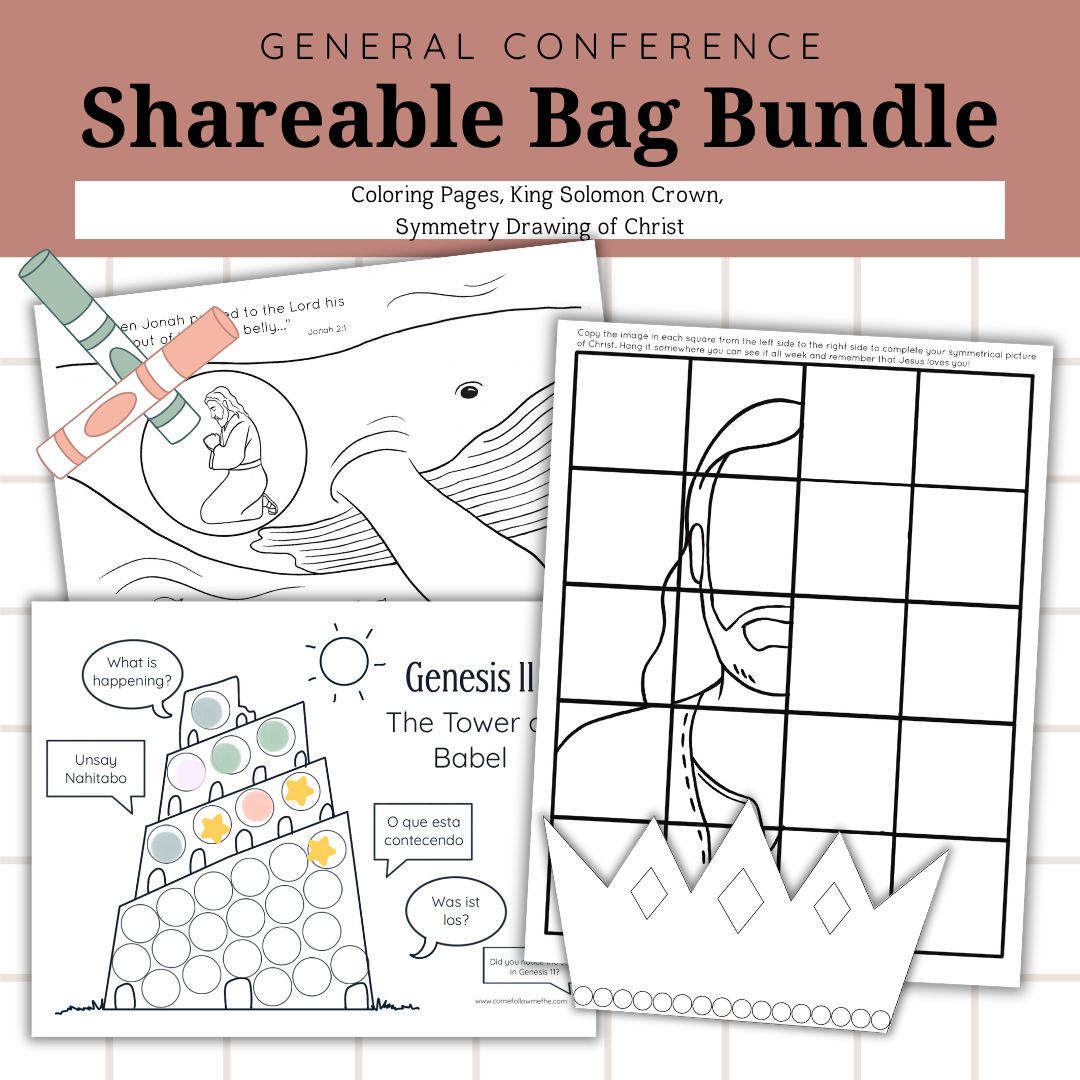 General Conference Activity Bag Bundle | October 2026 | Shareable Bundle for Primary Use