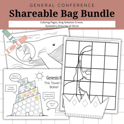 General Conference Activity Bag Bundle | October 2026 | Shareable Bundle for Primary Use