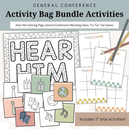 General Conference Activity Bag Bundle for Kids | October 2025 | Family Bundle
