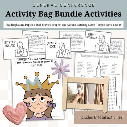 General Conference Activity Bag Bundle for Kids | October 2025 | Family Bundle