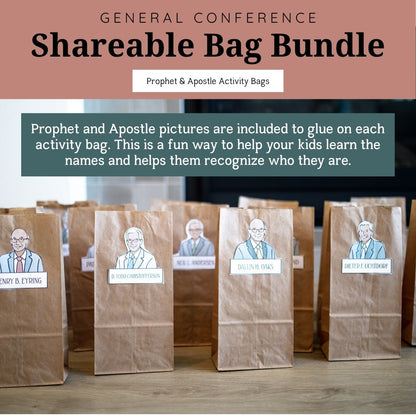 General Conference Activity Bag Bundle | October 2026 | Shareable Bundle for Primary Use