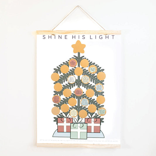 Christmas Service Countdown: Scratch-off Advent Poster