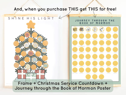 Christmas Service Countdown: Scratch-off Advent Poster