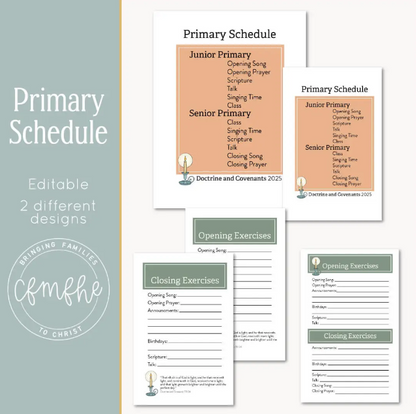 Doctrine and Covenants 2025 Complete Primary Bundle + Bulletin Board