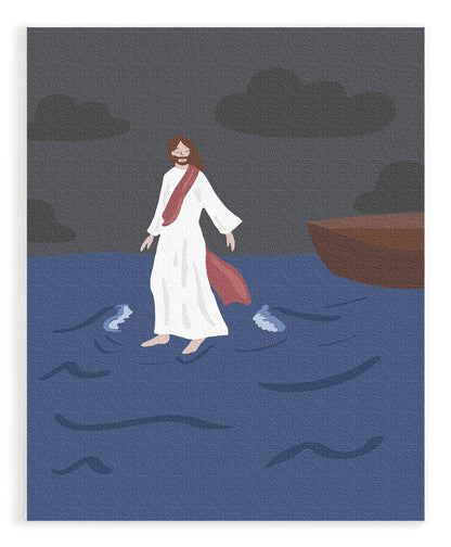 Walking on Water | Paint by Number Kit for Kids