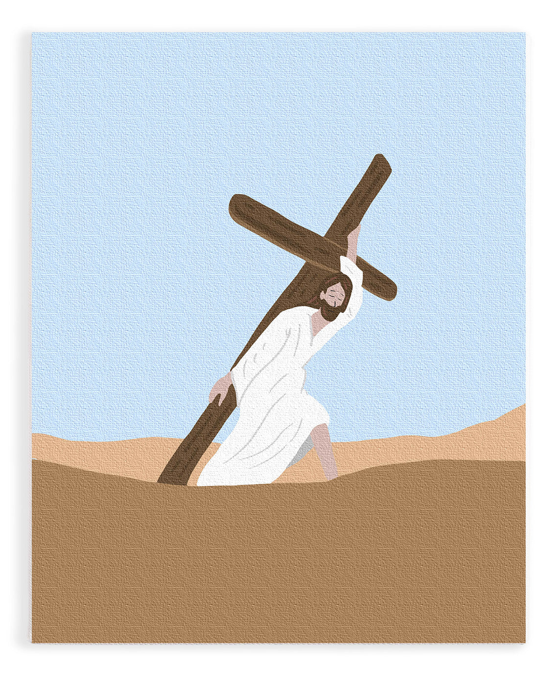 Bearing The Cross | Paint by Number Kit for Kids